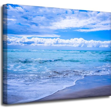 Leinwanddruck Natur Blaues Meer 50x40 cm