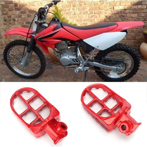 Repose-pieds moto tout terrain en aluminium, 2 pièces, repose-pieds passager et pilote, planchers antidérapants pour cross. (1/5)