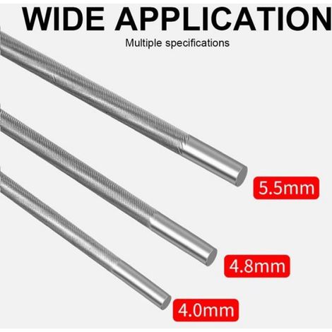 Lime Pour Tronconneuse - 4 0 Mm 4 85 Mm 5 5 Mm - Pour Affutage Chaîne Tronconneuse - Lot De 3 (1/5)