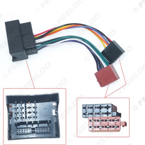 Convient pour la mise à niveau du cordon d'alimentation, de la prise et du câble de queue des lecteurs CD d'origine des véhicules BMW, Land Rover et Mini  câble de conversion audio/vidéo ISO.