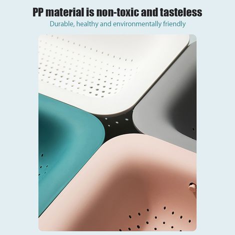 Panier de Vidange Rétractable pour Évier, Séchoir Extensible en Plastique, Passoire à Légumes et Fruits Rose