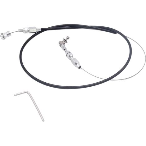 Câble d'accélérateur de rechange avec boîtier noir - Installation facile - 91,4 cm - En acier inoxydable - Assemblage d'accessoires automobiles (1/5)