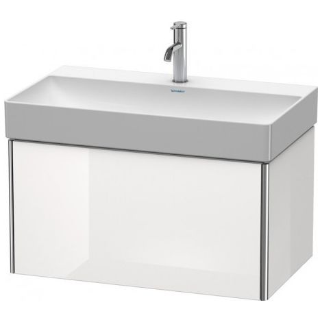 Duravit XSquare Meuble sous-lavabo suspendu 78,4x46,0 cm,1 coulissant, pour lavabo DuraSquare 235380, Couleur (avant/corps): Taupe mat - XS406209191