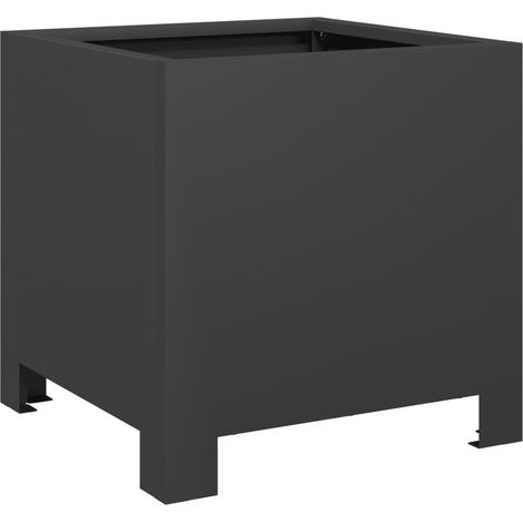Maison Exclusive - Pflanzkübel Schwarz 30x30x30 Stahl