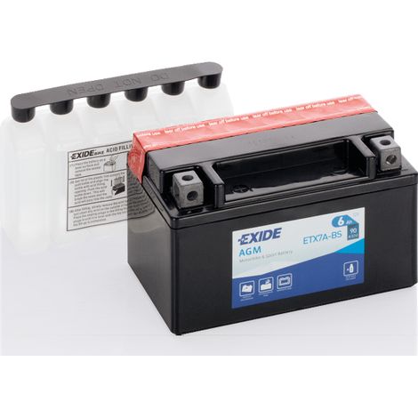 Batería Tudor YTX7A-BS para moto AGM Hermética Exide (1/2)