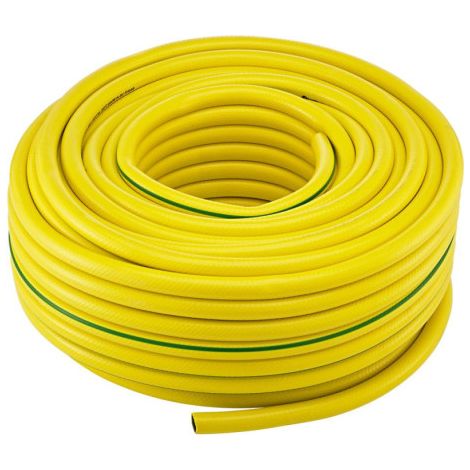 Tuyau d'eau PVC. jaune/vert. 18.6x2.7mm. 25m FORTIS (Par 25) (1/5)