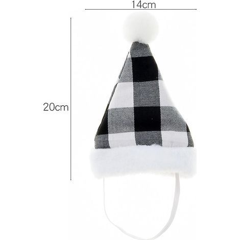 Cappello di Natale per animali domestici Decorazioni natalizie Cappello piccolo per cani Cappello per gatti Cappello di peluche di alta qualità per animali domestici (1/3)