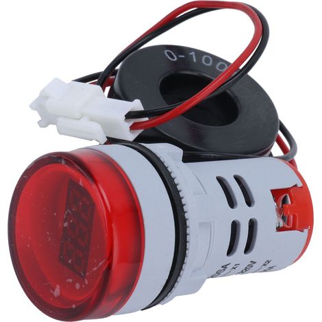 Ampèremètre numérique rond et précis, indicateur de signal lumineux, 220 V CA, AD16-22DSARed (1/5)
