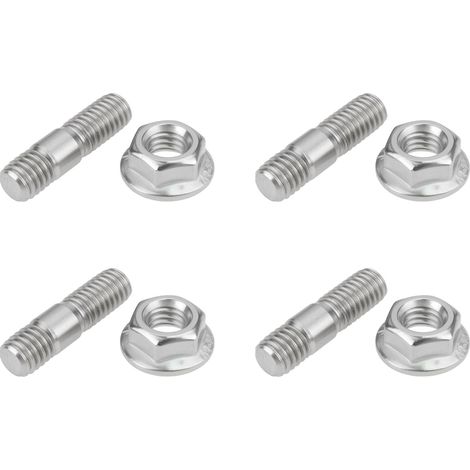 Lot de 4 écrous de goujons d'échappement de moto 76640191A M6 x 22 compatibles avec Monster Diavel (1/5)