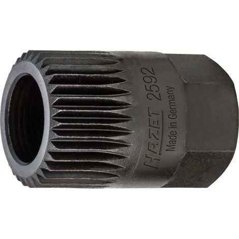 HAZET Keil(rippen)riemenscheibe-Adapter 2592 Außen-Sechskant 17 mm Vielzahn (1/4)