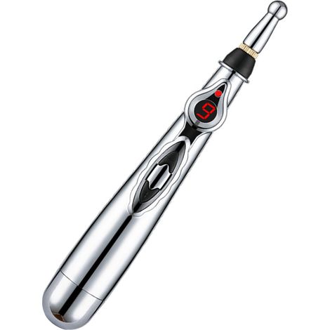 Stylo de massage électrique par acupuncture pour réduire l'inconfort, masseur de points d'acupuncture et de méridiens avec 3 têtes (1/5)
