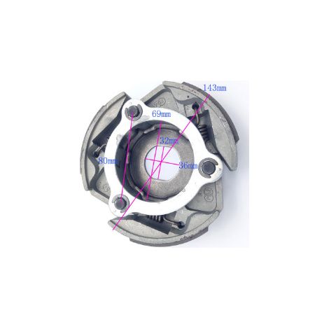 Ensemble d'embrayage, levier d'embrayage, quad/cyclomoteur Linhai 250-300 cm³ (1/4)