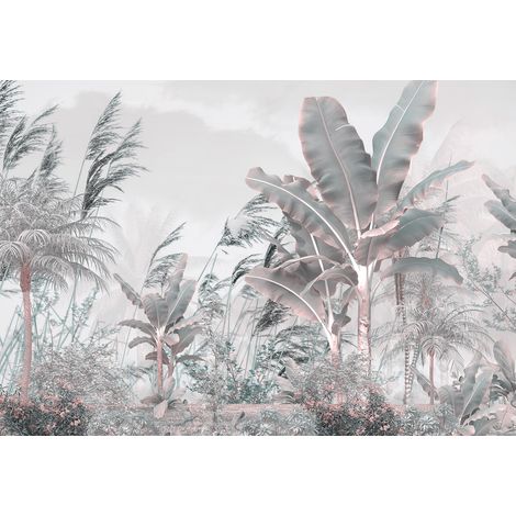 Papier peint panoramique - Plantes Tropicales - 130 cm x 90 cm (1/2)