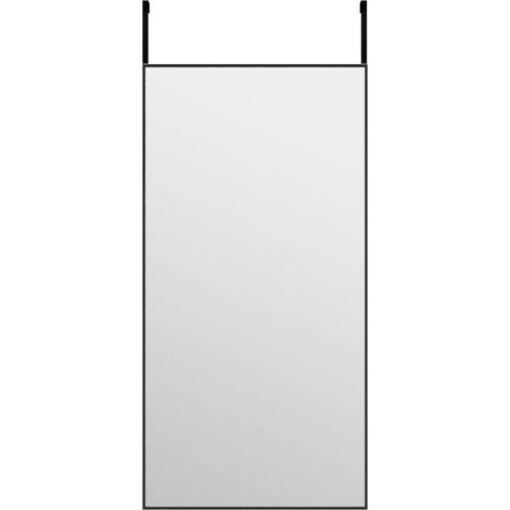 Maison Exclusive - Specchio da Porta Nero 40x80 cm in Vetro e Alluminio