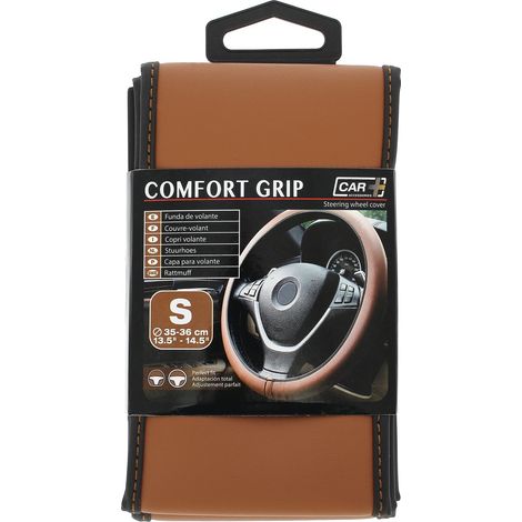 Couvre volant comfort grip S 35-36 cm - marron (1/4)