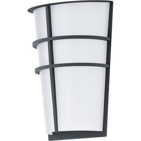 Applique extérieure demi-conique Breganzo LED H25 cm IP44 - Anthracite - Gris (1/3)