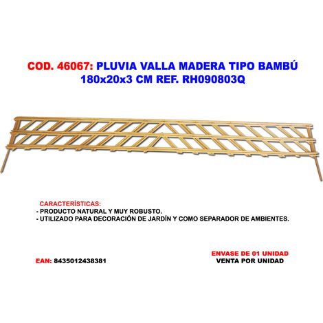 Recinzione in Legno Tipo Pluvia Bamboo 180x20x3 RH090803Q