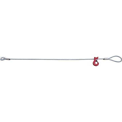 Câble d'élingue avec boucle + crochet coulissant, Ø: 12mm capacité de charge 1,2t, 3m (1/2)