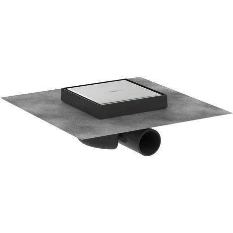 Siphon de douche 15 x 15 cm à carreler, Siphon de sol carrelable, Acier inoxydable brossé, 56112800 (1/4)
