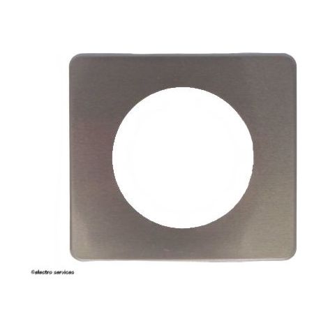 Plaque de finition - Céliane - LEGRAND - Acier satiné - 1 poste
