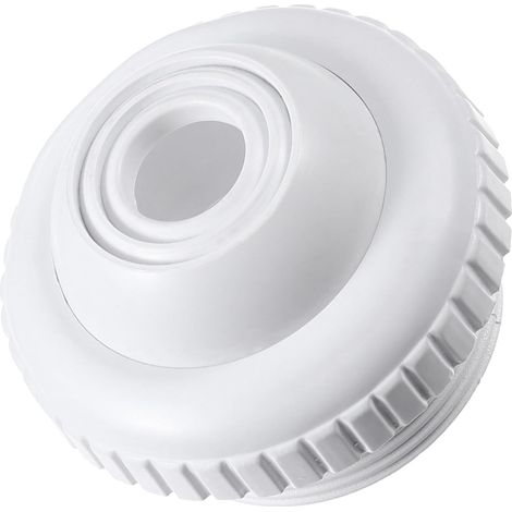 2 Pièces Buse de pulvérisation de l'œil de Taureau Bain à remous Accessoires de Piscine creusée Jet de Globe oculaire Spa entrée de Flux directionnel matériel PVC Blanche