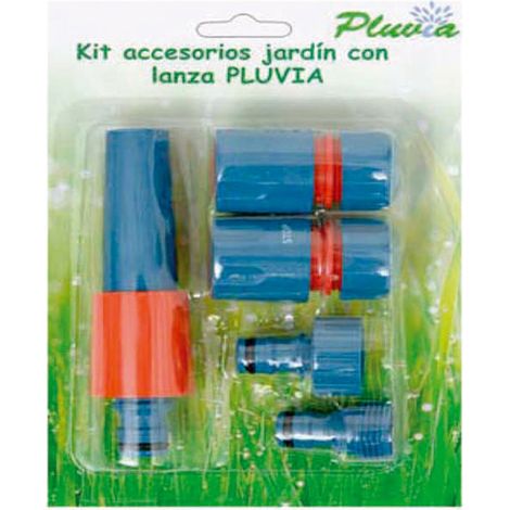 PLUVIA pluvia kit lanza+conexion+adaptador 1-2-3-4 k42 , ACCESORIO ACOPLAMIENTO MANGUERA DE JARDIN