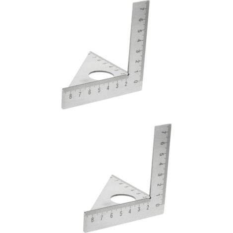 Set di 2 righelli angolari, righelli angolari per la lavorazione del legno, righelli di scala architettonica, righelli ad angolo retto per la misurazione del legno