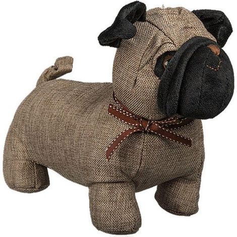 Butoir de porte - AC-DÉCO - 28 cm - Polyester 100% - Marron - Pour chien (1/4)