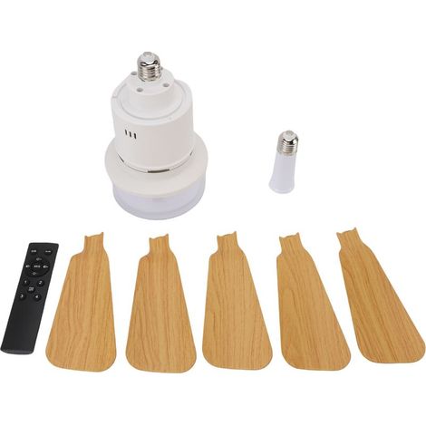 Plafonnier Ventilateur LED avec Dimmable et Ventilateur Régulable 3 Vitesses Facile Installation Vis E26 E27 (1/4)