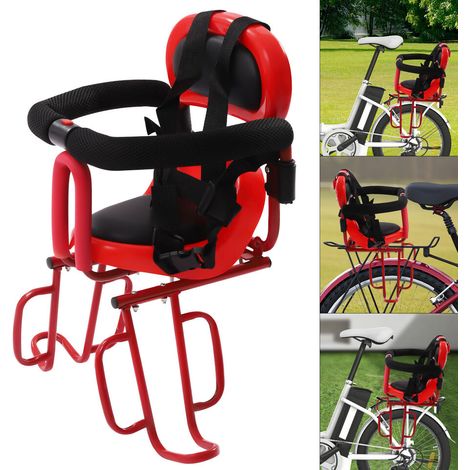 Senderpick – Siège arrière de vélo pour enfants – Conception sécurisée avec harnais 4 points – Cadre en acier robuste – Installation facile