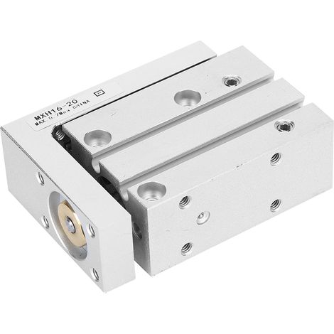 Cylindre pneumatique à double effet pour table coulissante avec rail de guidage linéaire de précision MXH16 (MXH16&820920) (1/5)