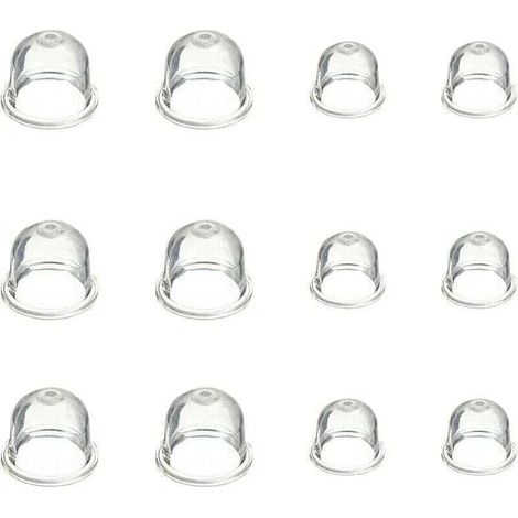 12 Pièces Poire d’Amorçage pour Carburateur 19 mm et 22 mmAccessoires Compatible Débroussailleuse Tronçonneuse Souffleur Tondeuse (1/4)