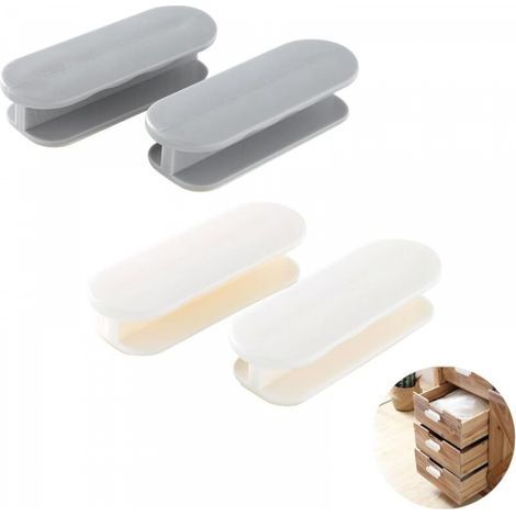 Lot de 4 poignées de porte de balcon, poignées de porte autocollantes en plastique, poignées de tiroir sans perçage, poignées de meuble autocollantes solides, poignées autocollantes pour fenêtres, bal (1/5)