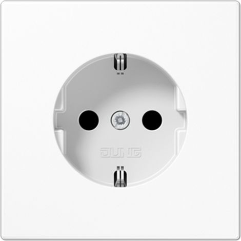 Jung Toma de corriente SCHUKO®, 16 A 250 V , SAFETY+, duroplástico, serie LS, blanco alpino LS 1520 KI WW
