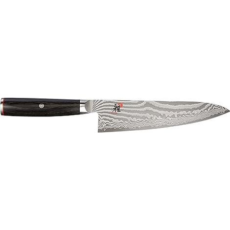 MIYABI Cuchillo de cocina de acero inoxidable, multicolor, 33 x 3 x 6 cm