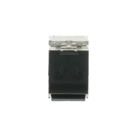 Busch-Jaeger Modular-Jack-Einsatz Keystone Cat 6a RJ45 8(8)-Stecker silber (0229/04), 2CKA000230A0473