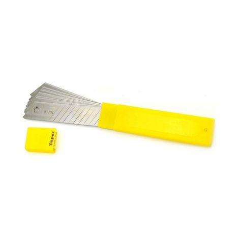 10 PZ LAME A SPEZZARE PER TAGLIERINO CUTTER- L.18 mm x 0.55 spess.- FF- pezzi 1