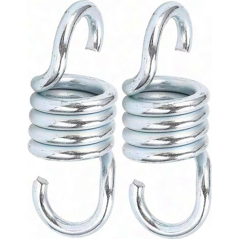 2 ressorts de hamac robustes de 7 mm, capacité de 500 kg, crochets en fer galvanisé pour une extension durable (1/5)