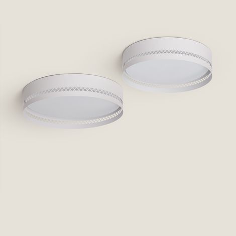 LED-Deckenleuchte 40W Metall Walital L Weiß