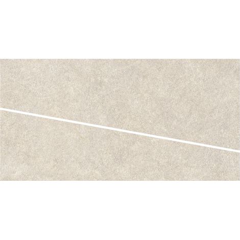 Carrelage effet Pierre Quartzite Blanc Cut Dalle B 120x60x2 cm Venturo - Sol extérieur (vendu par carton de 0,72 m²) - RO'MA CARRELAGE