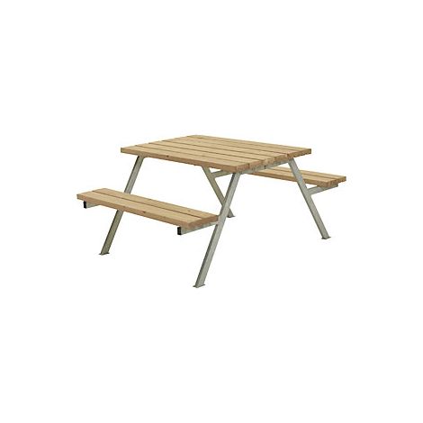 kaiserkraft Set di tavolo e panche senza schienale per 4 (1/3)