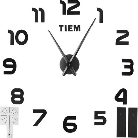 d horloge murale DIY innovant avec miroir acrylique