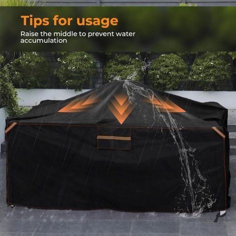 Housse salon jardin - Lot 1 - 180x120x74cm Oxford 420D - Imperméable ventilation Aucuneary (1/5)