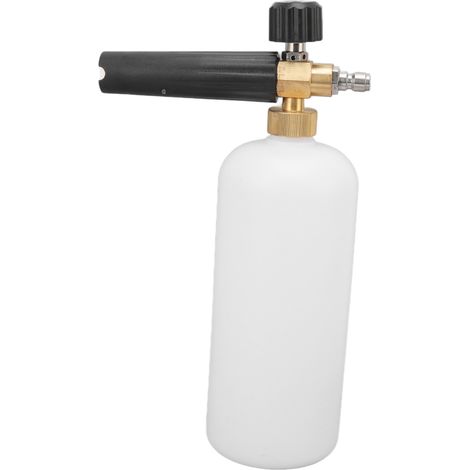 Pulvérisateur de mousse multifonction de 1 L pour lavage de voiture, avec raccord rapide G1/4 et lance à mousse en cuivre pour usage extérieur. (1/5)