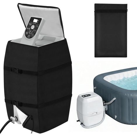 Housse de pompe pour jacuzzi, étanche, isolante, universelle, 43x38x54cm (1/5)