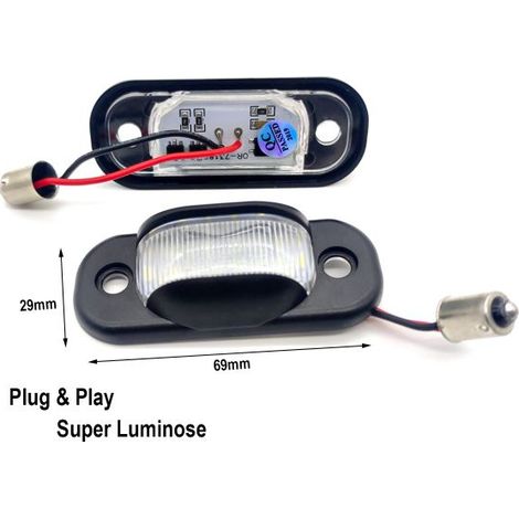 Kit Luci Targa Led Audi 80 B4 1991-1995 Cabridet 1991-2000 100 C4 1990-1994 A6 C4 1994-1997 Canbus 6000K (1/3)