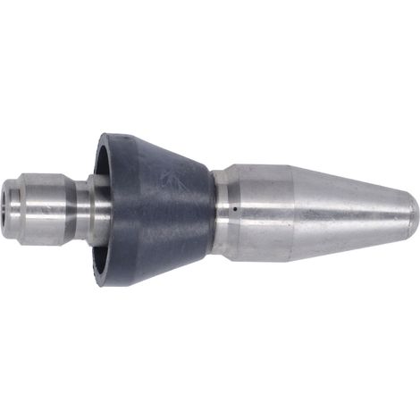 Buse à jet nettoyeur haute pression pointue 5000 PSI mini compacte acier inox de rechange partie arrière grosse tête 3 trous filetage tube standard 3/8 pouce (1/5)