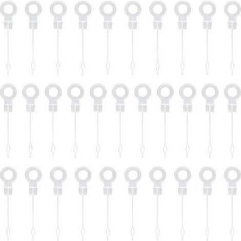 30 Stück universelle Gefrierschrank-Ablaufkolben-Reinigungsstäbe aus Kunststoff, Kühlschrank-Reinigungswerkzeug zur Beseitigung von Verstopfungen im Gefrierschrank, Kühlschrankzubehör (1/5)