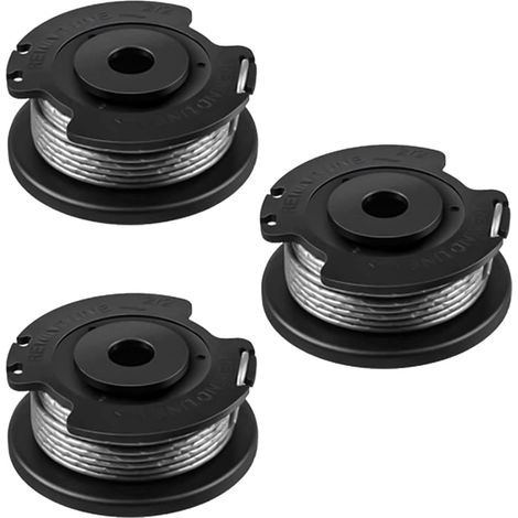 Lot de 3 Bobines Fil Nylon 1,6mm Pour Débroussailleuse Bosch EasyGrassCut 18-230 18-26