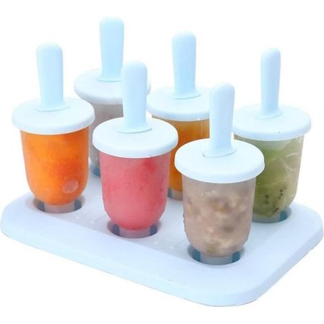 Ice Pop Mold Moules Glace Moule Silicone Batons de Glace Popsicle Mold Moules À Glace DIY Moule De Crème Glacée Bâton De Glace Bâton (1/4)